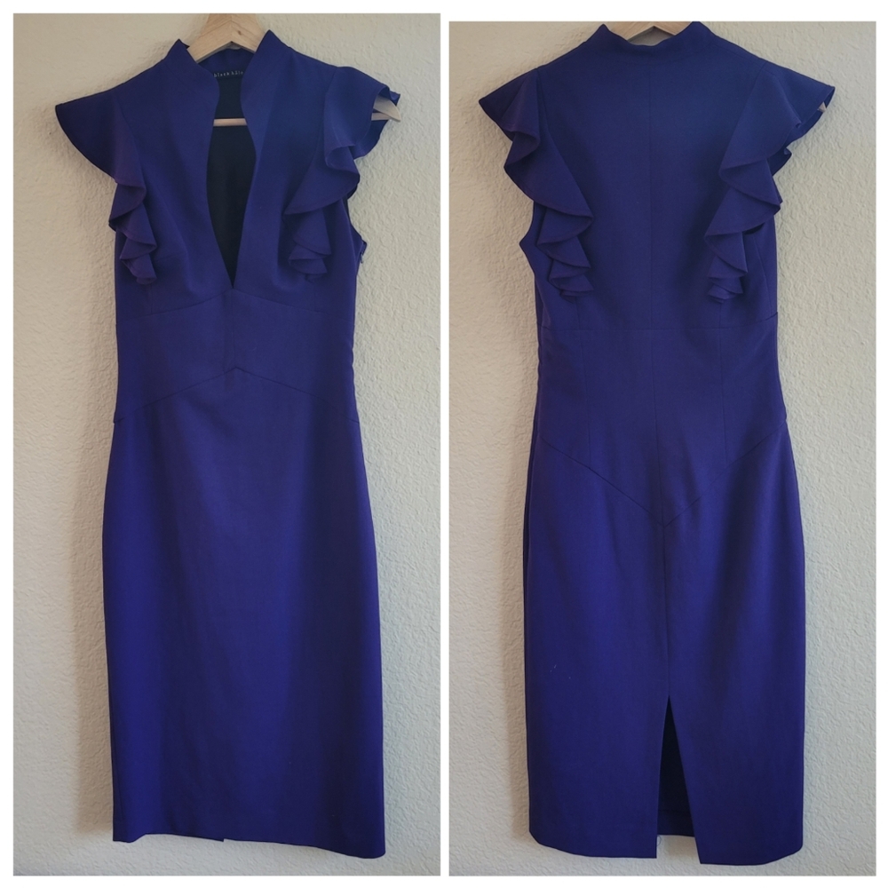Black Halo Eva midi dress size 2